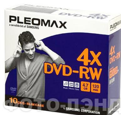 SAMSUNG DVD-RW 4,7Gb,4x,Slim (10)