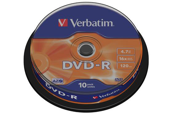 VERBATIM DVD-R 4,7Gb,16x,Cake (10)