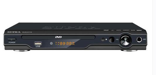 SUPRA DVS-011X караоке,USB,черный