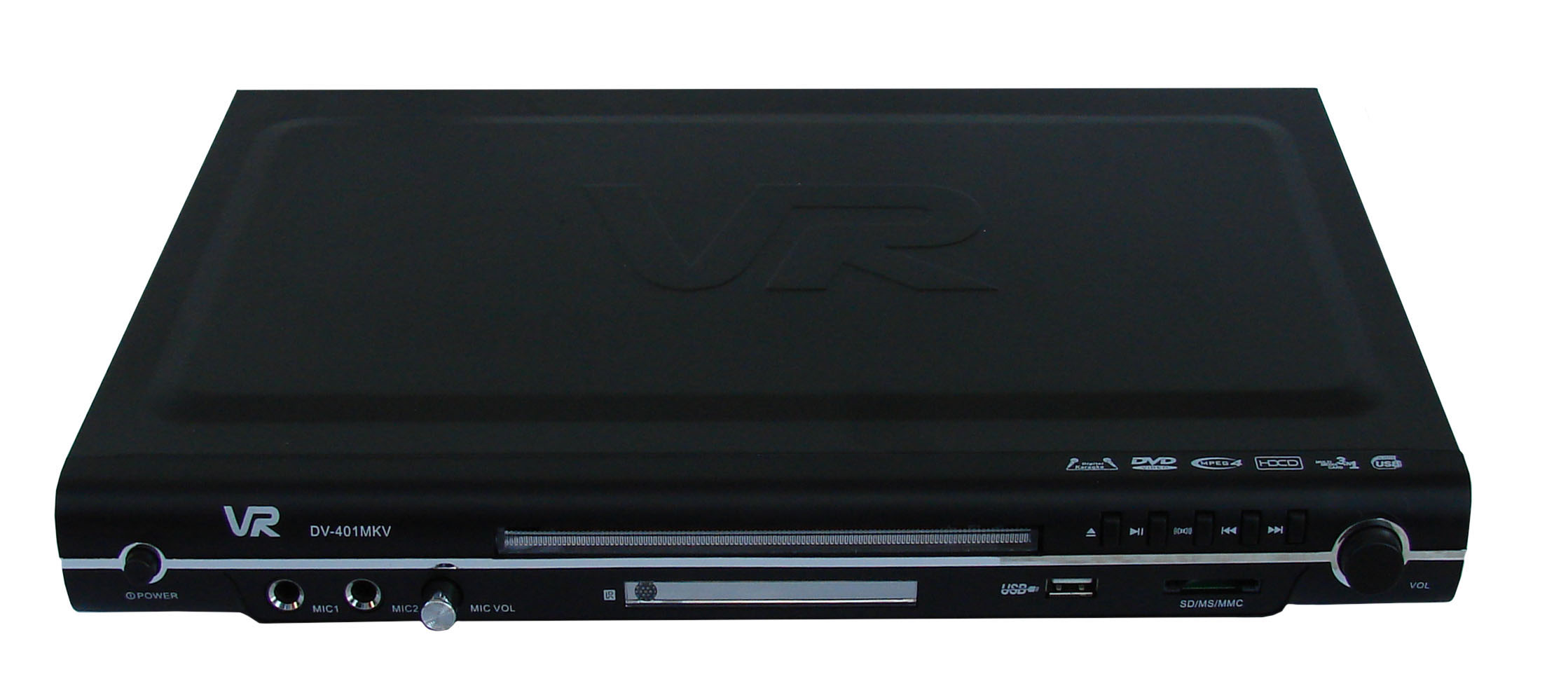 VR DV-401MKV караоке, USB,cardReader, черный