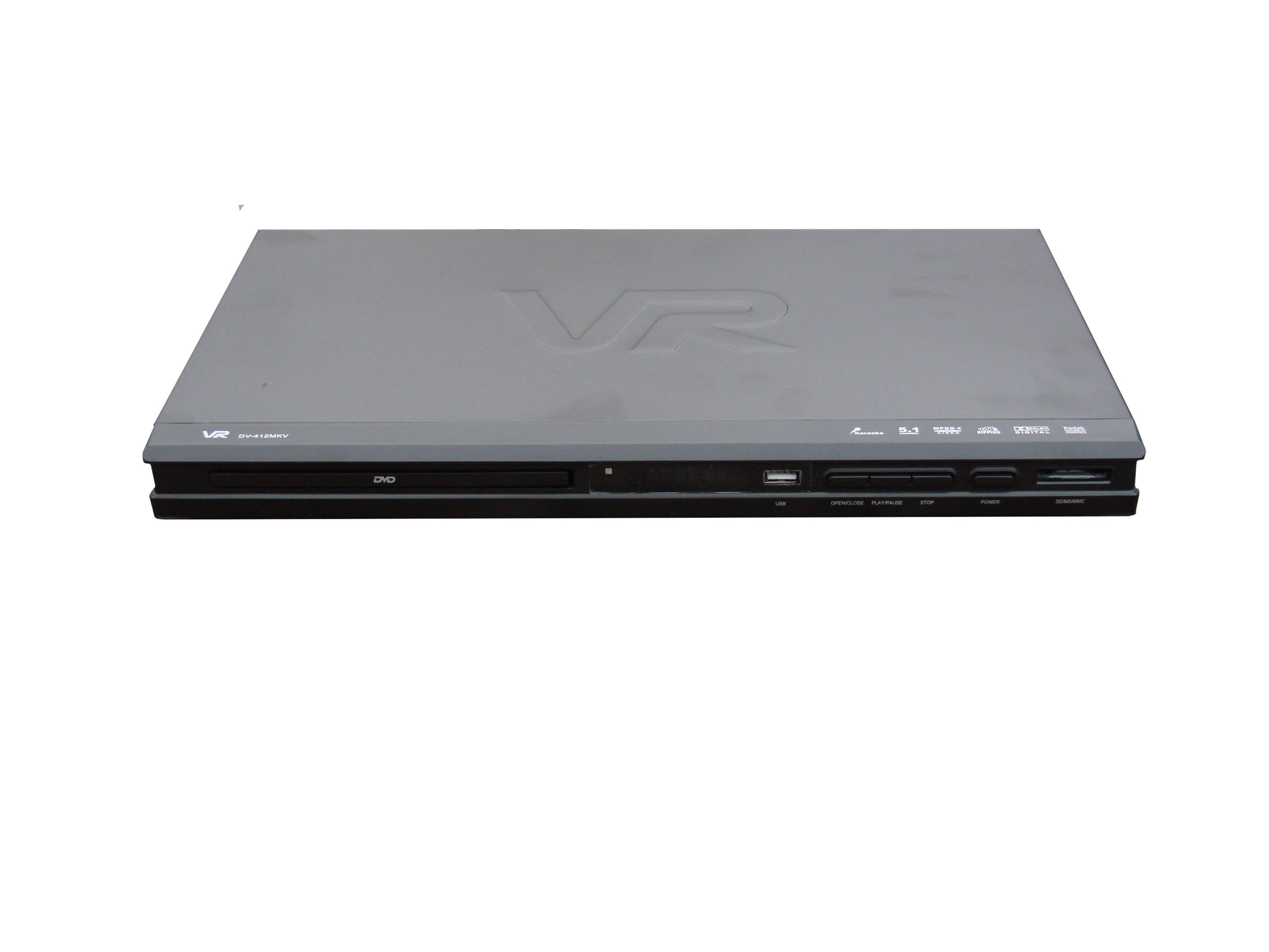 VR DV-412MKV караоке, USB,cardReader, черный