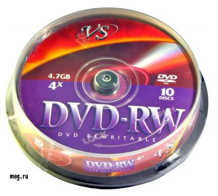 VS DVD-RW 4,7 GB 4X Cake (10)
