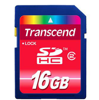 TRANSCEND SDHC 16GB Class2