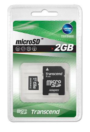TRANSCEND MicroSD 2GB+адаптер (5)