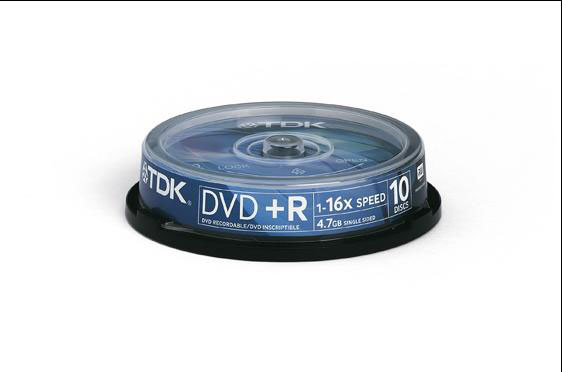 TDK DVD+R 4.7Gb,16x,Cake(10)