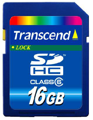 TRANSCEND SDHC 16GB Class6